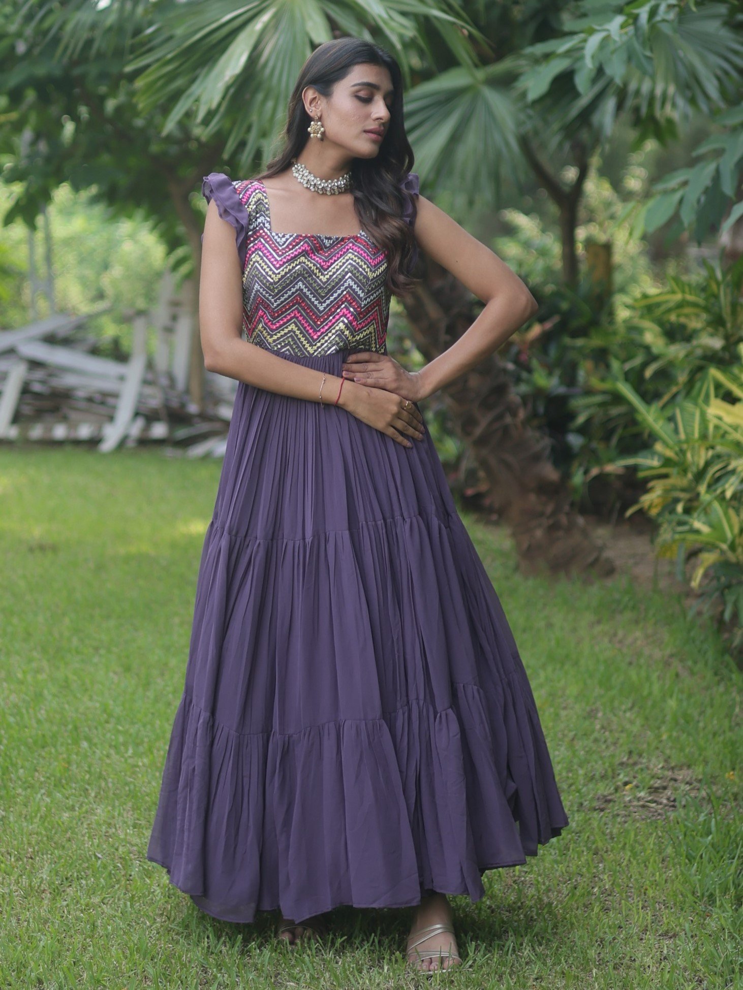 Premium Readymade Designer Gown // 001 - Image 4